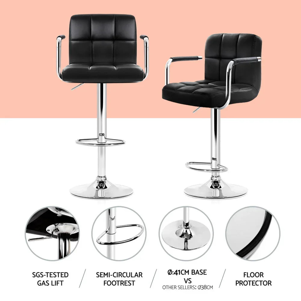 Artiss Bar Table and Stools Set Dining Desk Kitchen Chairs Cafe Pub - Mekamart Australia