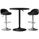 Artiss Bar Table and Stools Set Dining Desk Kitchen Chairs Cafe Pub - Mekamart Australia
