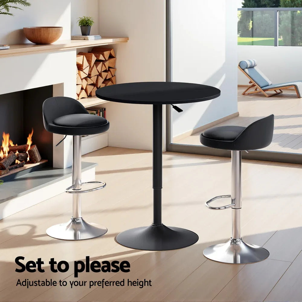 Artiss Bar Table and Stools Set Dining Desk Kitchen Chairs Cafe Pub - Mekamart Australia