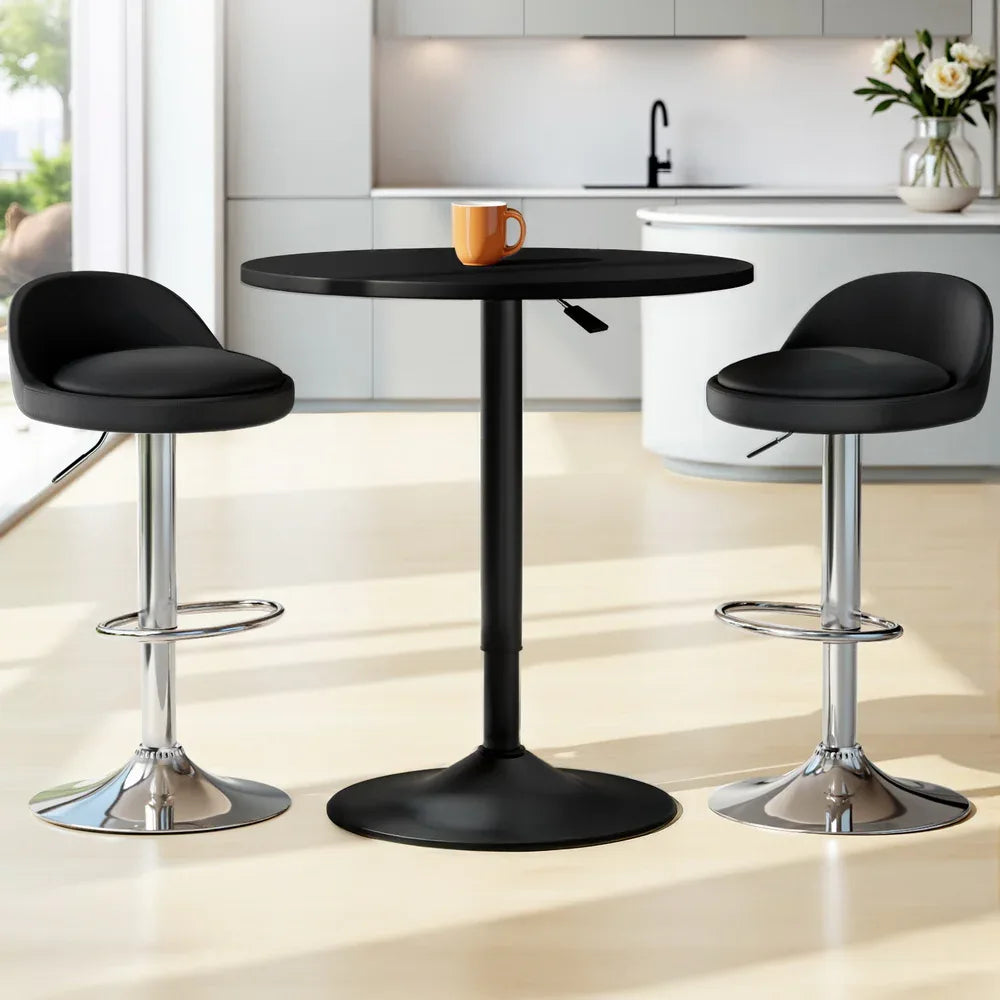 Artiss Bar Table and Stools Set Dining Desk Kitchen Chairs Cafe Pub - Mekamart Australia