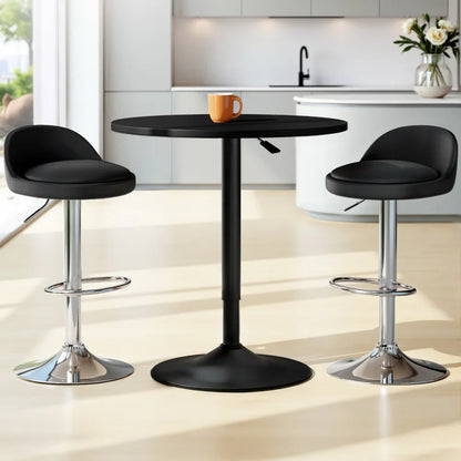 Artiss Bar Table and Stools Set Dining Desk Kitchen Chairs Cafe Pub - Mekamart Australia