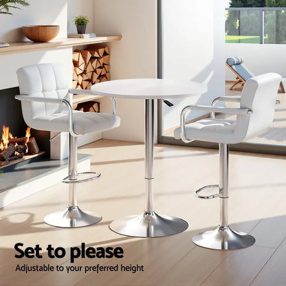 Artiss Bar Table and Stools Set Dining Desk Kitchen Chairs Cafe Pub - Mekamart Australia