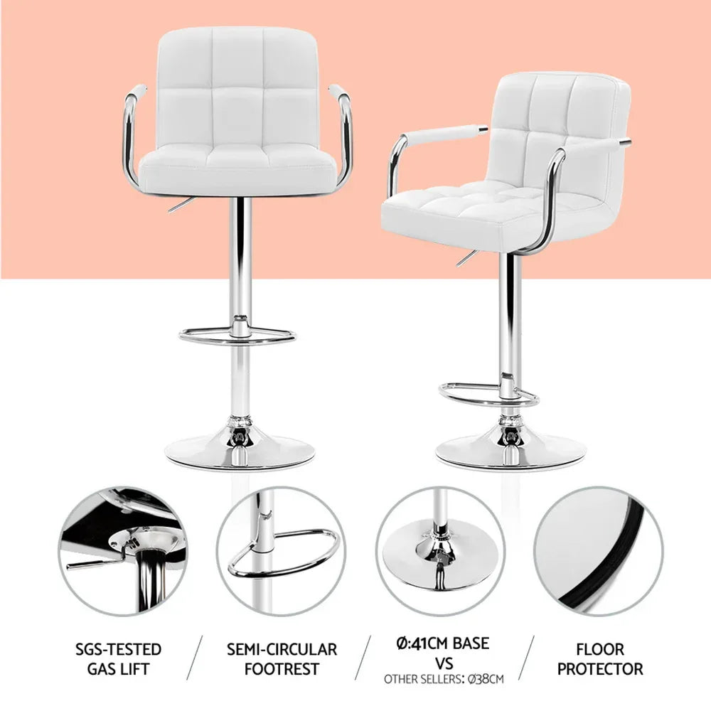 Artiss Bar Table and Stools Set Dining Desk Kitchen Chairs Cafe Pub - Mekamart Australia