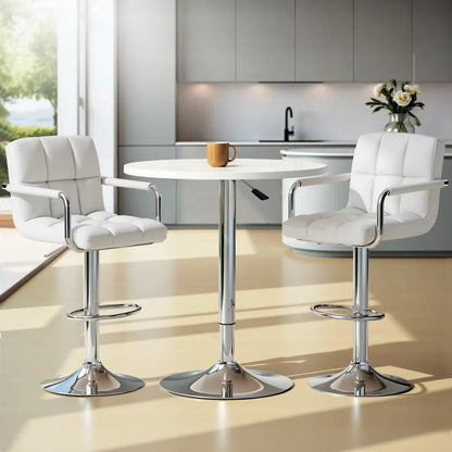 Artiss Bar Table and Stools Set Dining Desk Kitchen Chairs Cafe Pub - Mekamart Australia