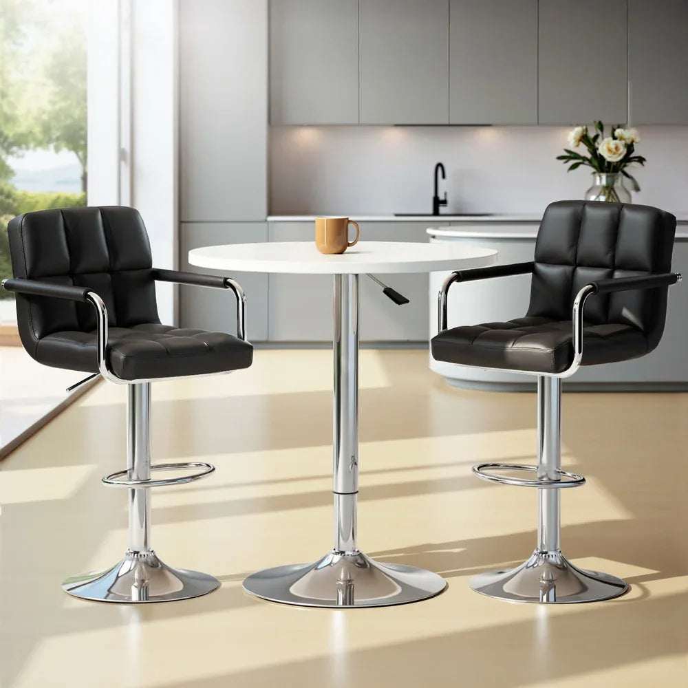 Artiss Bar Table and Stools Set Dining Desk Kitchen Chairs Cafe Pub - Mekamart Australia