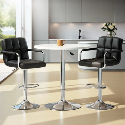 Artiss Bar Table and Stools Set Dining Desk Kitchen Chairs Cafe Pub - Mekamart Australia