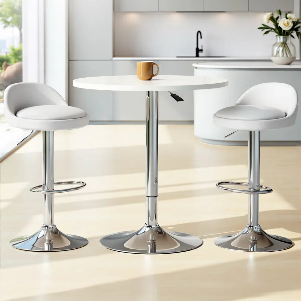 Artiss Bar Table and Stools Set Dining Desk Kitchen Chairs Cafe Pub - Mekamart Australia