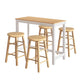 Artiss Bar Table and Stools Set Dining Desk Kitchen Chairs Cafe Pub - Mekamart Australia