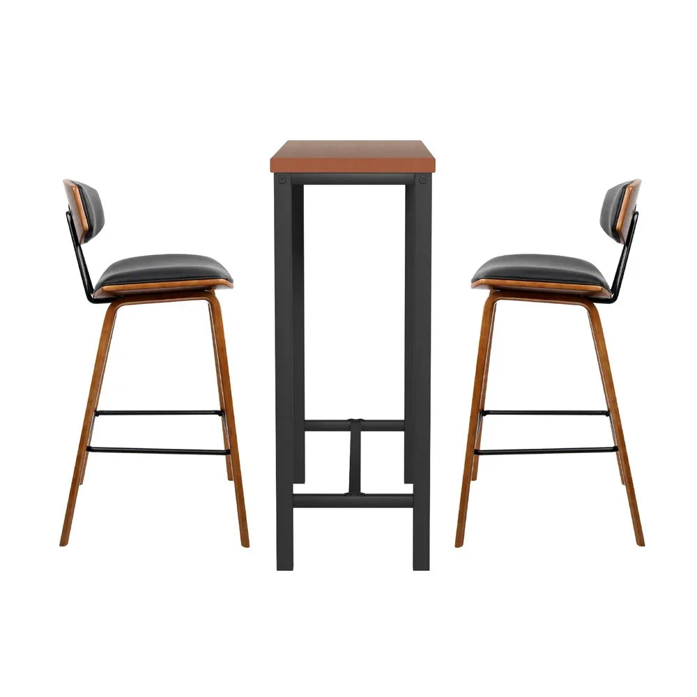 Artiss Bar Table and Stools Set Dining Desk Kitchen Chairs Cafe Pub - Mekamart Australia