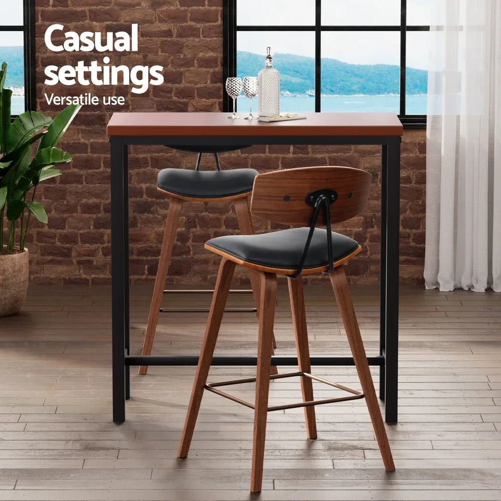 Artiss Bar Table and Stools Set Dining Desk Kitchen Chairs Cafe Pub - Mekamart Australia