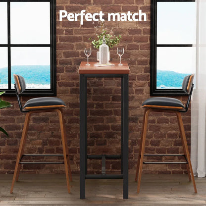 Artiss Bar Table and Stools Set Dining Desk Kitchen Chairs Cafe Pub - Mekamart Australia