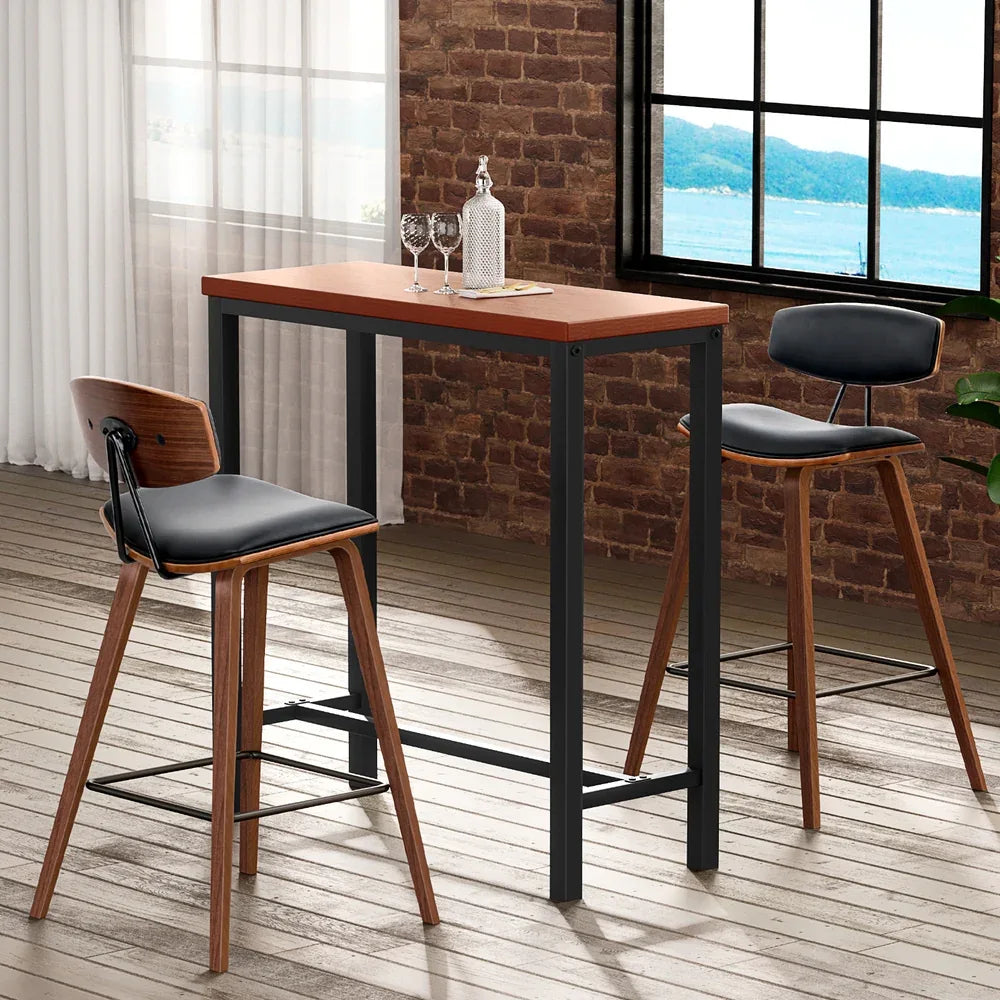 Artiss Bar Table and Stools Set Dining Desk Kitchen Chairs Cafe Pub - Mekamart Australia