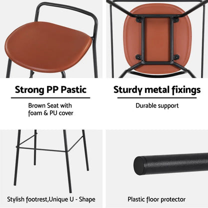Artiss Bar Table and Stools Set Dining Desk Kitchen Chairs Cafe Pub - Mekamart Australia