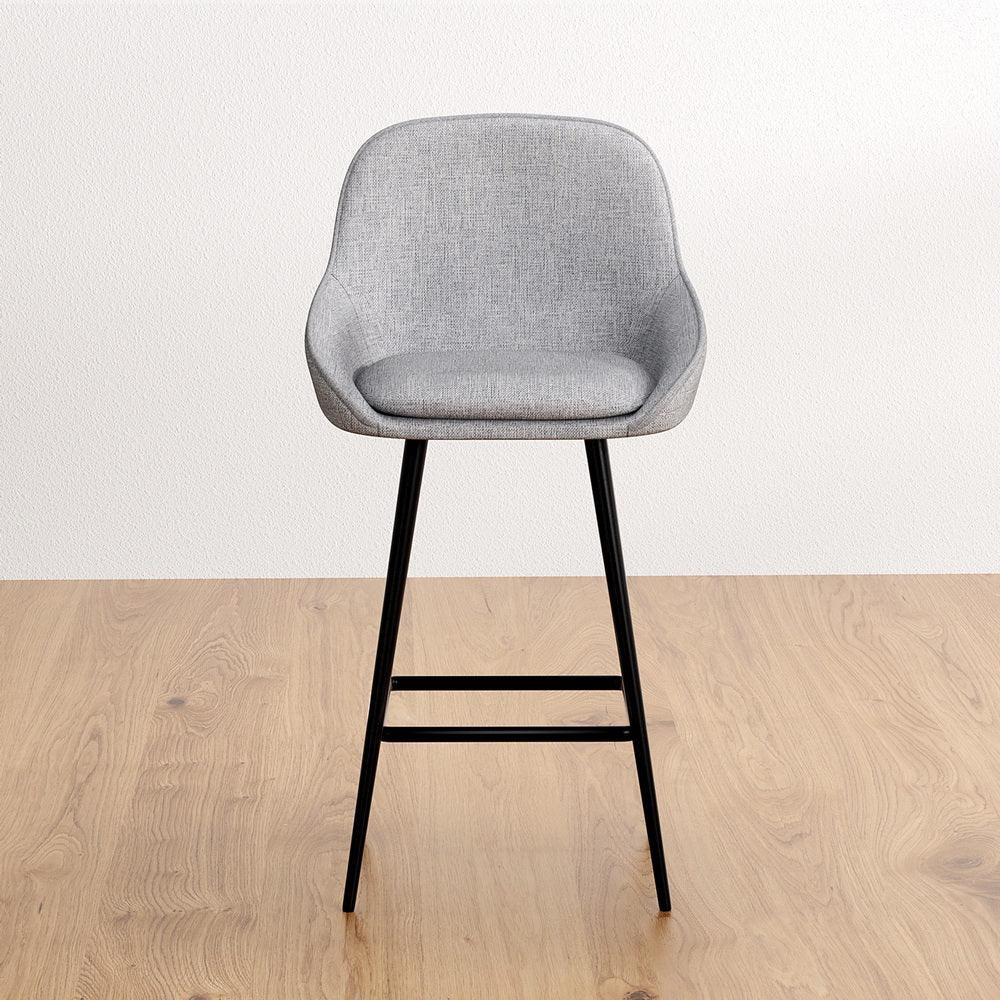 Artiss 2x Bar Stools Upholstered Stool Counter Seat Kitchen Dining Chairs - Mekamart Australia