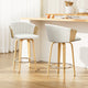 Artiss Bar Stools Kitchen Leather Barstools Swivel Counter Chairs x2 - Mekamart Australia
