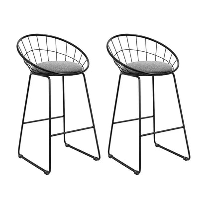 Artiss 2x Bar Stools Padded Seat Metal - Mekamart Australia