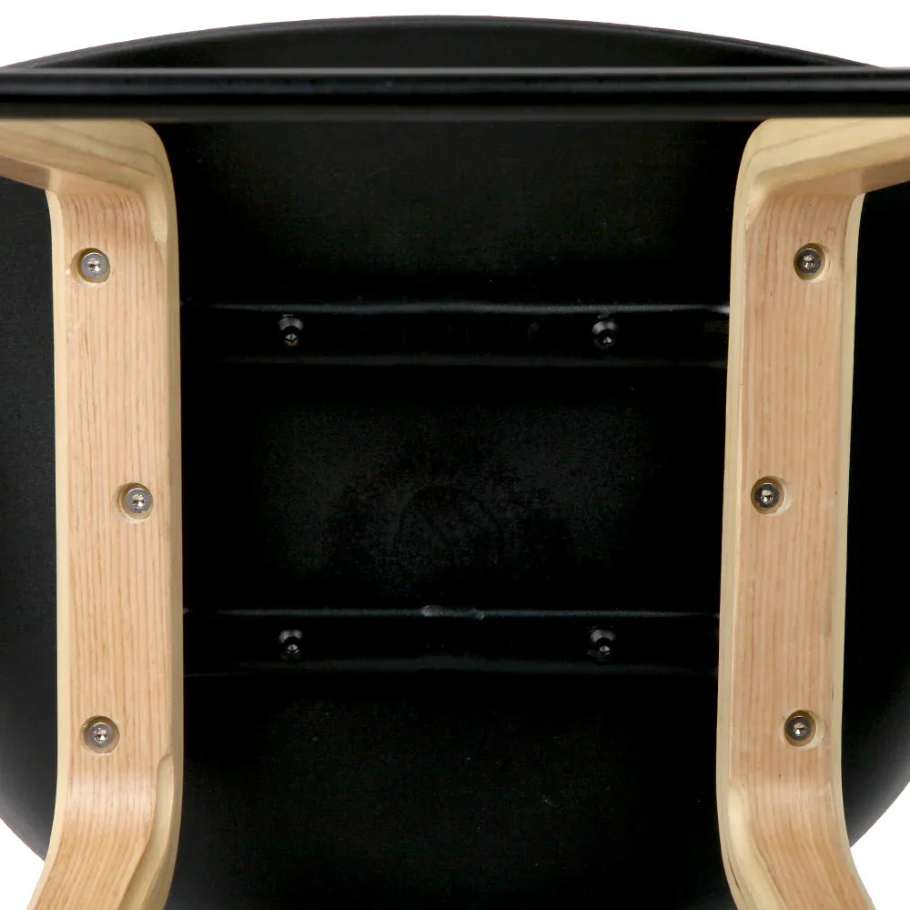 4x Artiss Bar Stools Kitchen Counter Stool Dining Chairs Wooden Black - Mekamart Australia