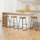 Artiss 4x Bar Stools Tractor Seat 75cm Wooden - Mekamart Australia