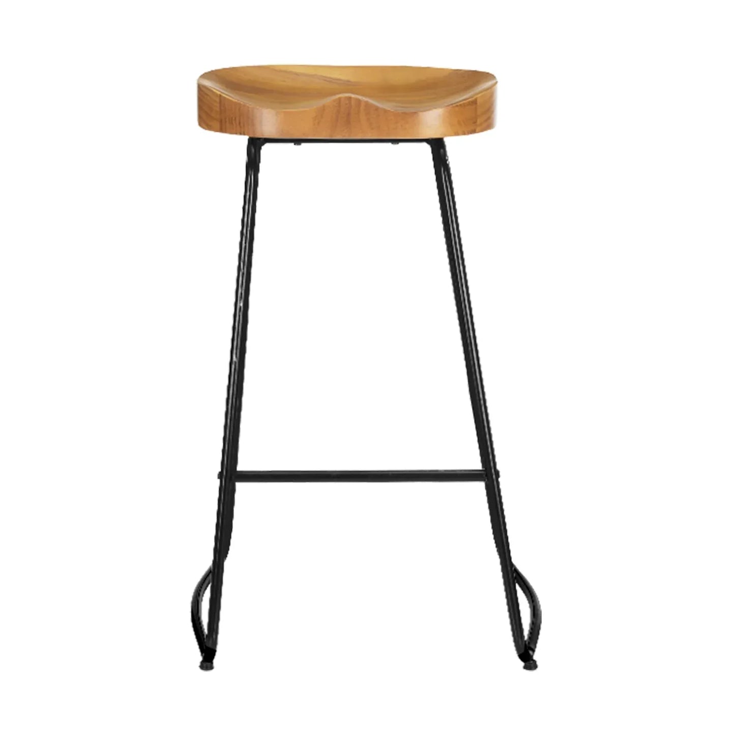 Artiss 4x Bar Stools Tractor Seat 75cm Wooden - Mekamart Australia