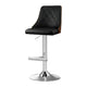 Artiss Bar Stool Bentwood Swivel Adjustable Kitchen Counter Stool Leather Black - Mekamart Australia
