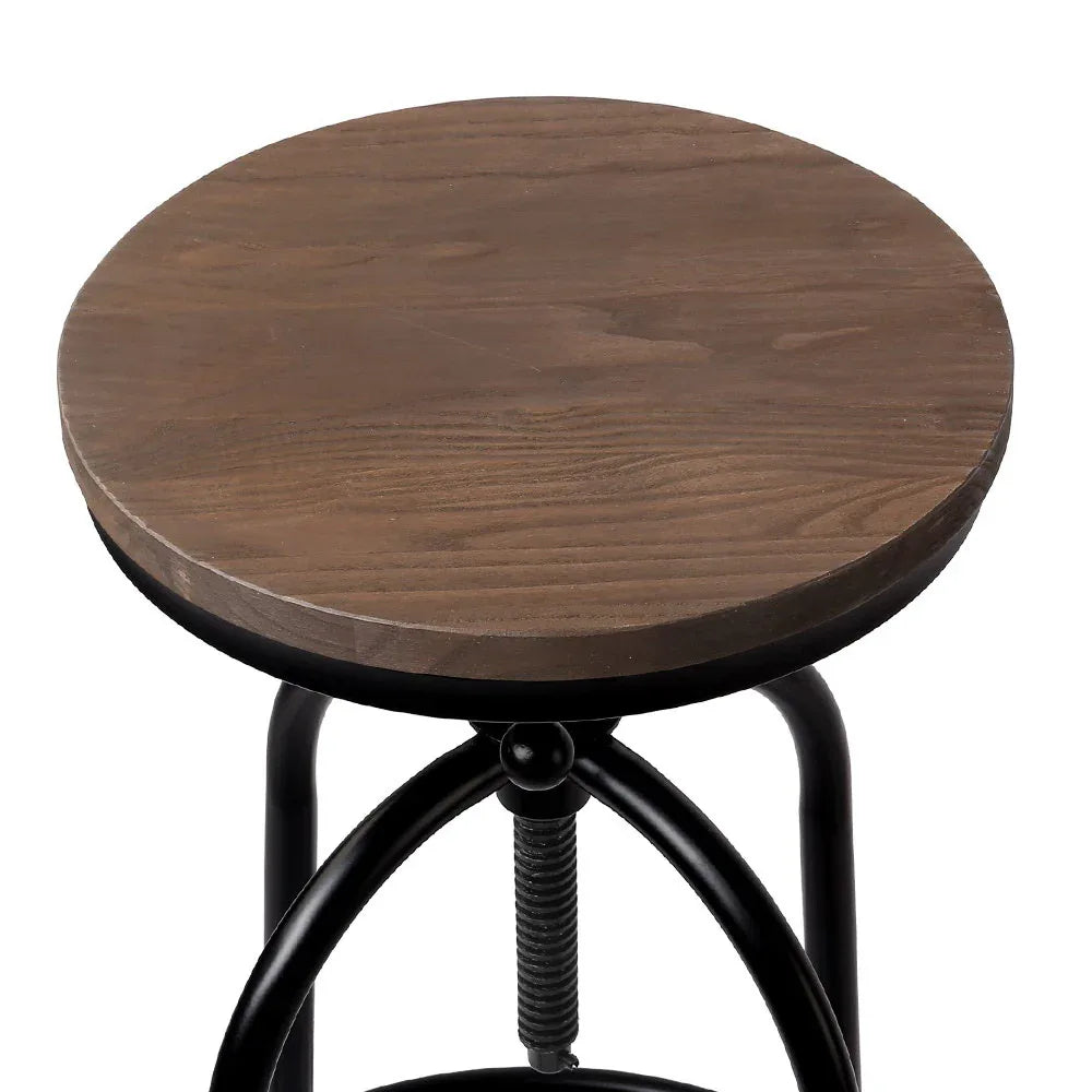 Artiss Bar Stools Adjustable Wood Chairs - Mekamart Australia