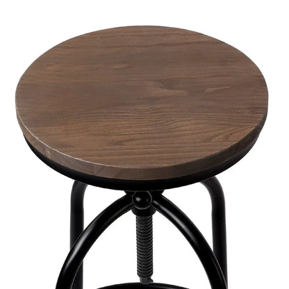 Artiss Bar Stools Adjustable Wood Chairs - Mekamart Australia