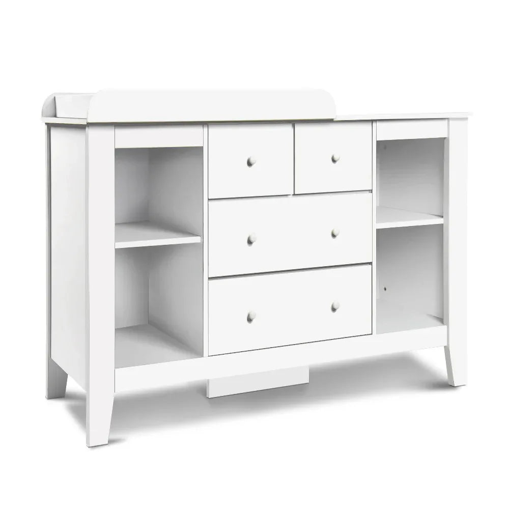Keezi Baby Changing Table Diaper Station Drawers Chest Cabinet Nursery Furniture - Mekamart Australia