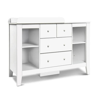 Keezi Baby Changing Table Diaper Station Drawers Chest Cabinet Nursery Furniture - Mekamart Australia