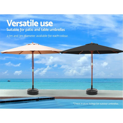 Instahut 51cm Outdoor Umbrella Base Round Stand Pod - Mekamart Australia