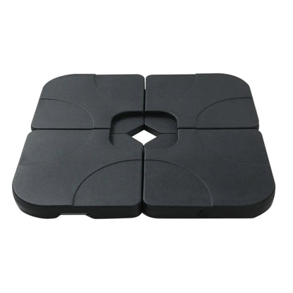 Instahut Outdoor Umbrella Base 50cm 4 Plates Stand Pod Cantilever - Mekamart Australia