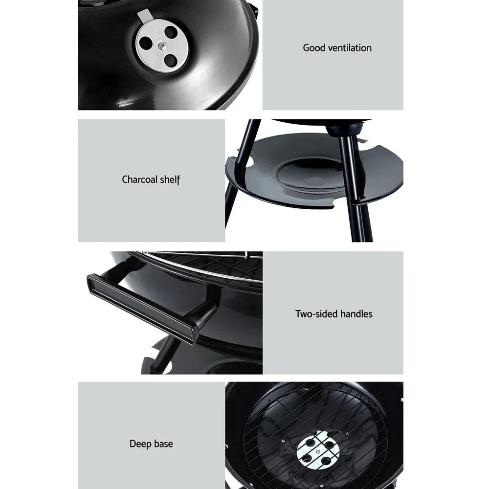 Grillz BBQ Grill Charcoal Smoker - Mekamart Australia