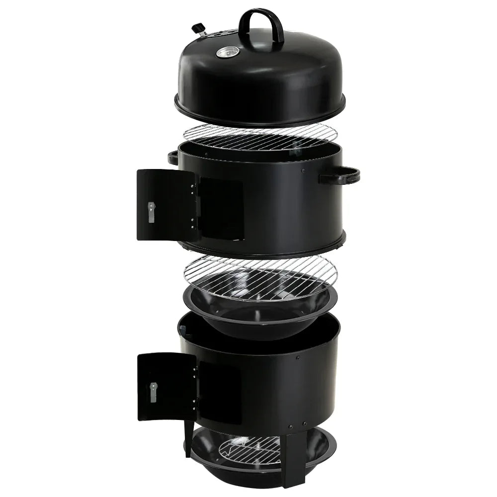 Grillz BBQ Grill 3-In-1 Charcoal Smoker - Mekamart Australia
