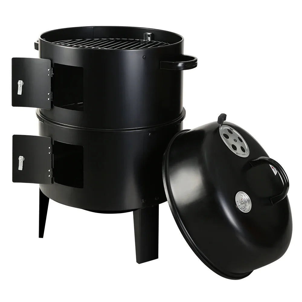 Grillz BBQ Grill 3-In-1 Charcoal Smoker - Mekamart Australia