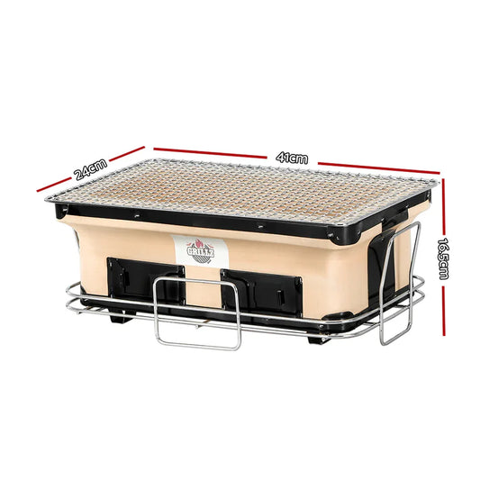 Grillz BBQ Grill Tabletop Charcoal Smoker - Mekamart Australia