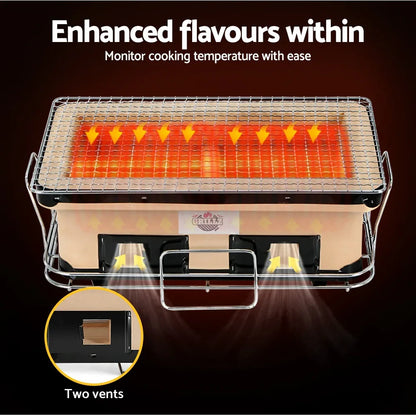 Grillz BBQ Grill Tabletop Charcoal Smoker - Mekamart Australia