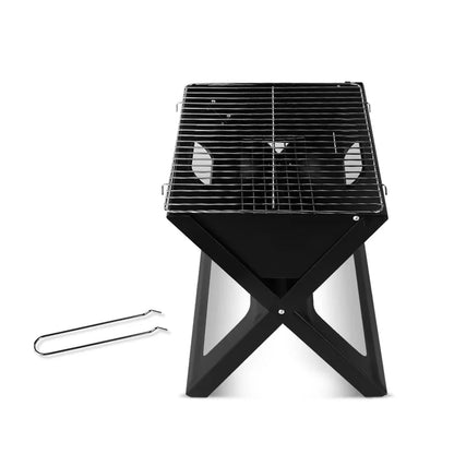 Grillz BBQ Grill Charcoal Smoker Foldable - Mekamart Australia