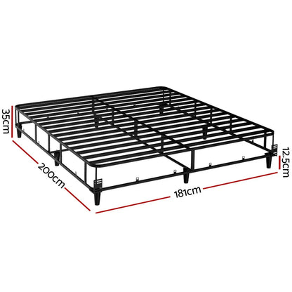 Artiss Bed Frame King Size Metal Grey MASON - Mekamart Australia