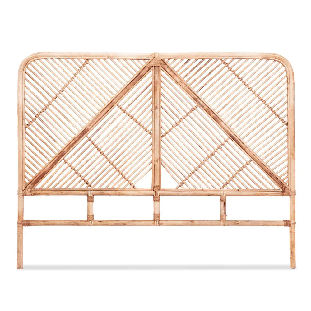 Artiss Bed Headboard Double Bedhead Rattan - FRED Pine - Mekamart Australia