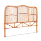 Artiss Bed Headboard Double Bedhead Rattan - NERO Pine - Mekamart Australia