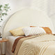 Artiss Bed Head Headboard Bed Frame Queen Boucle - GREI White - Mekamart Australia