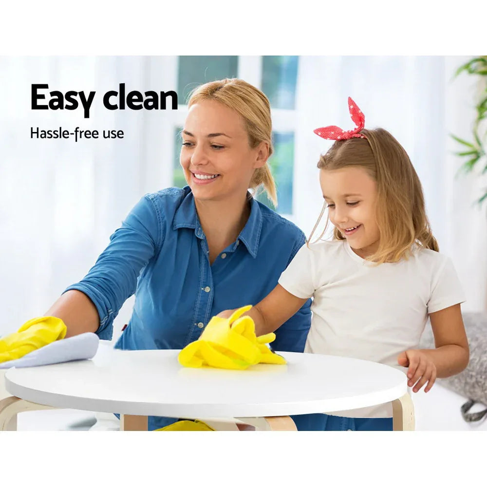 Keezi 3PCS Kids Table and Chairs Set Activity Toy Play Desk - Mekamart Australia