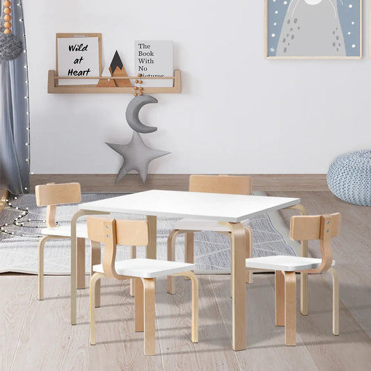 Keezi 5PCS Kids Table and Chairs Set Activity Toy Play Desk - Mekamart Australia