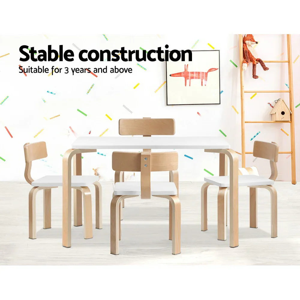 Keezi 5PCS Kids Table and Chairs Set Activity Toy Play Desk - Mekamart Australia