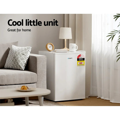 Devanti 70L Portable Mini Bar Fridge - White - Mekamart Australia