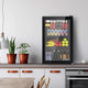 Devanti 70L Bar Fridge Glass Door w/Light Black - Mekamart Australia