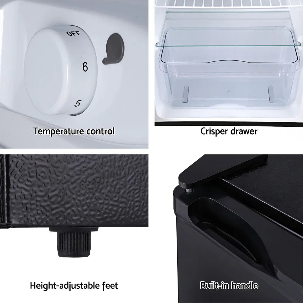 Devanti 110L Bar Fridge Black - Mekamart Australia