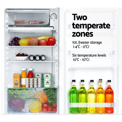 Devanti 95L Bar Fridge White - Mekamart Australia