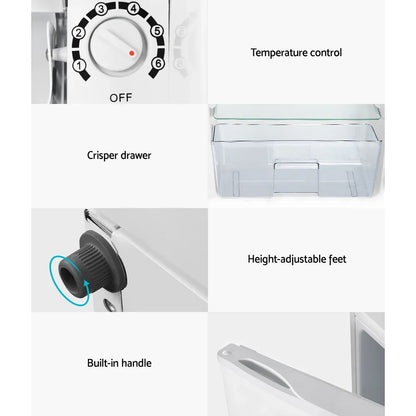 Devanti 95L Bar Fridge White - Mekamart Australia