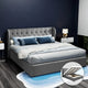 Artiss Bed Frame King Size Gas Lift Grey ISSA - Mekamart Australia