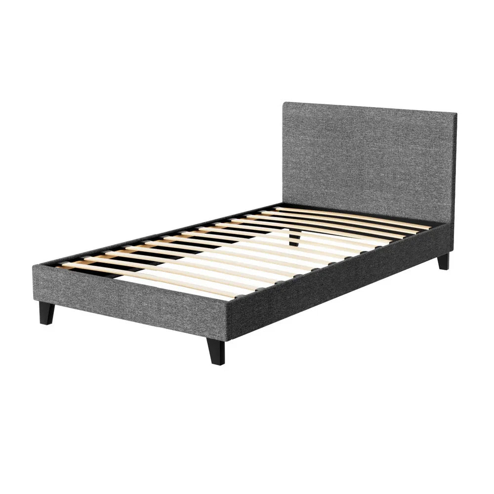 Artiss Bed Frame King Single Size Grey NEO - Mekamart Australia